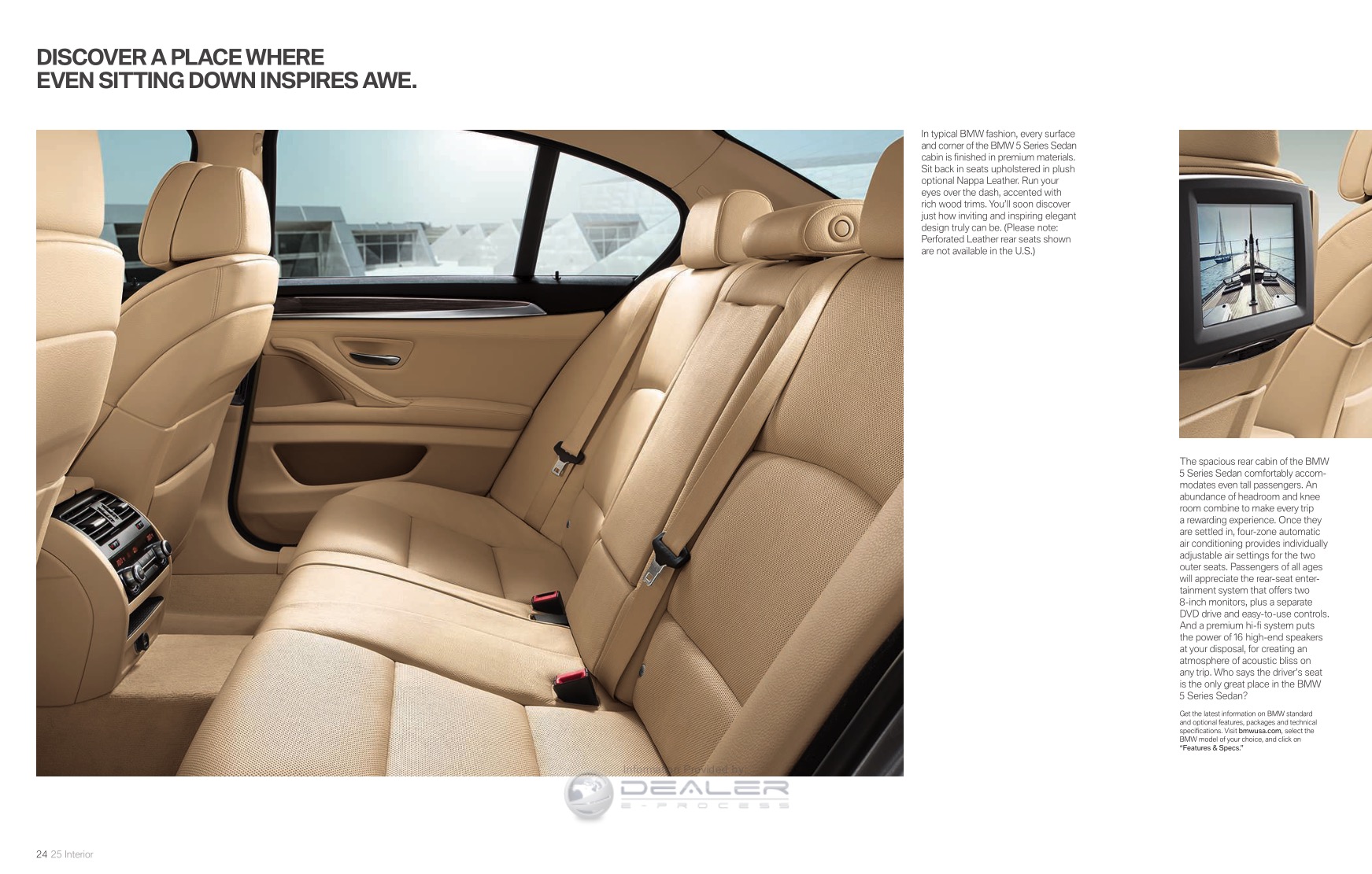 2012 BMW 5-Series Brochure Page 16